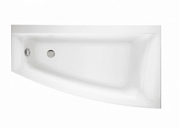 Cersanit VIRGO MAX Асимметричная акриловая ванна 160x90, правосторонняя, без ножек, белая в Тихорецке