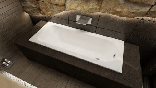 Стальная ванна Kaldwei SANIFORM PLUS Mod.373-1, размер 1700*750*410, Easy clean, alpine white, без ножек Kaldewei в Тихорецке