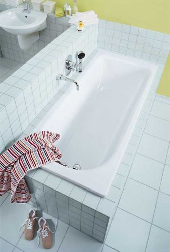 Стальная ванна Kaldewei SANIFORM PLUS Mod.361-1, размер 1500*700*410, Easy clean, alpine white, без ножек в Тихорецке